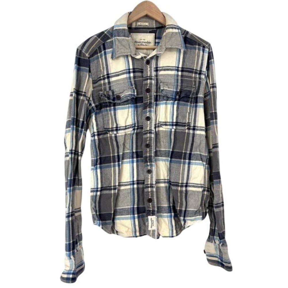 vintage Y2K‎ Abercrombie & Fitch Muscle Men's Plaid Flannel Shirt